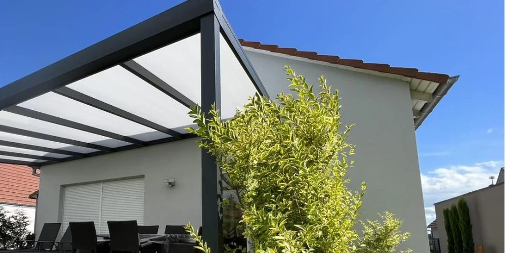 Pergola aluminium sur mesure à Rittershoffen