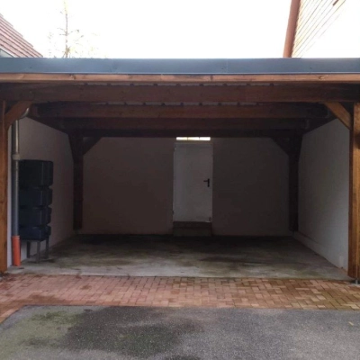 Carport bois Moduland adossé à Salmbach