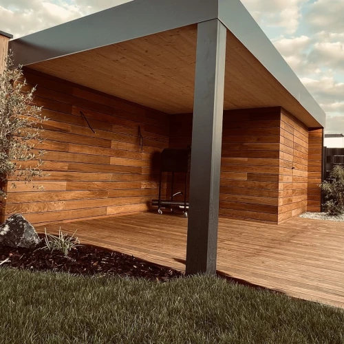 Pool house bois et aluminium à Drusenheim – BH Solutions