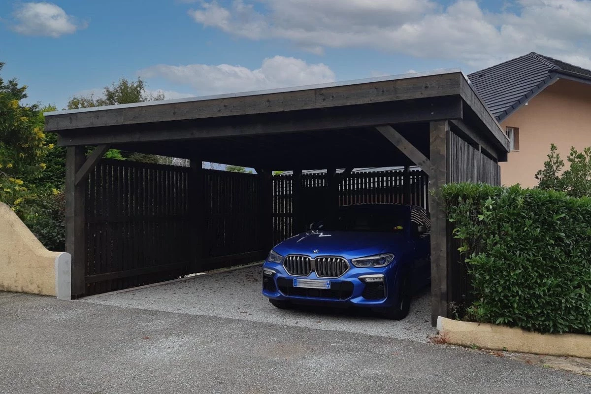 Carport en bois posé à Haguenau par BH Solutions