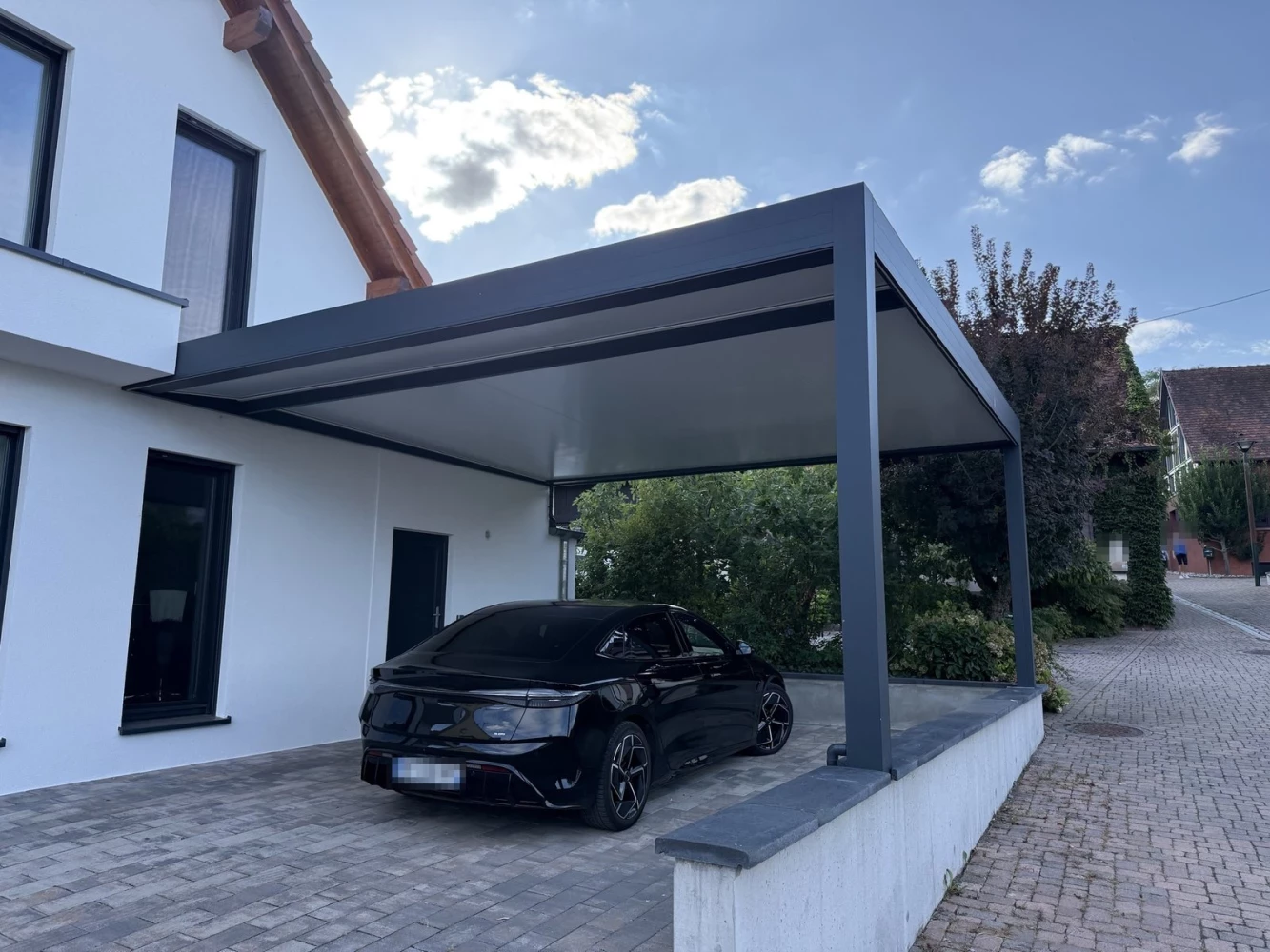 Carport Carisma avec éclairage LED à Munchhausen – BH Solutions