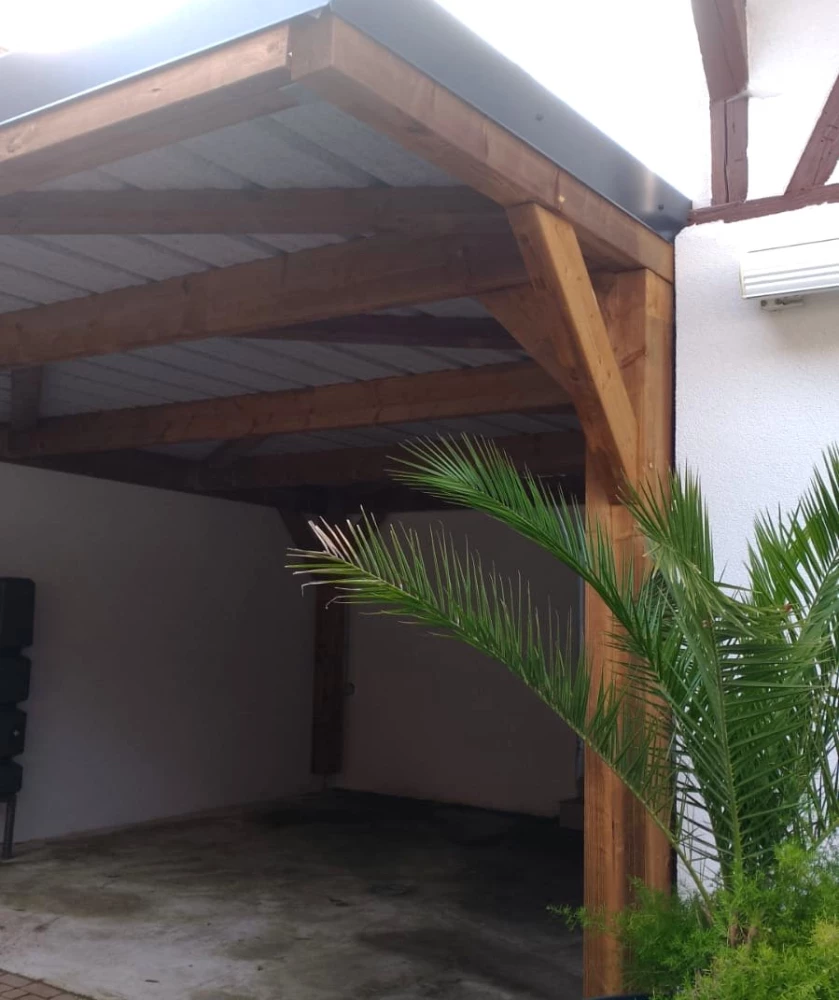 Charpente du carport bois Moduland® à Salmbach
