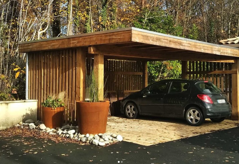Carport en bois de chez BH Solutions
